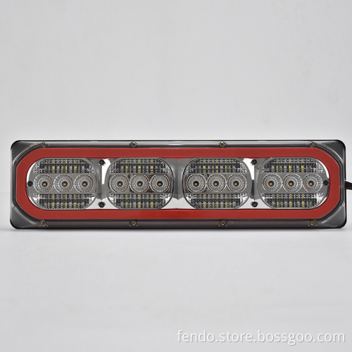 High Quality 12V/24V Grey Trailer Truck LED Rear Tail Lights for Universal Trucks